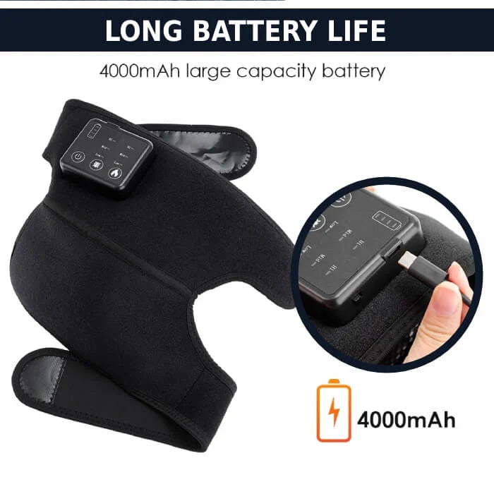 Wireless Knee Massager Brace with Heat and Vibration