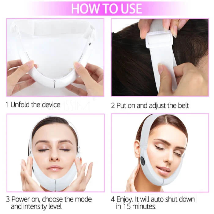 Microcurrent Facial Toning V Shaped Machine For Facial Lifting with Infrared Technology