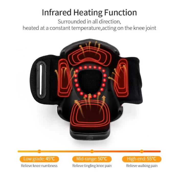 Professional Knee Massager Machine with Heat and Compression for Knee Pain and Recovery