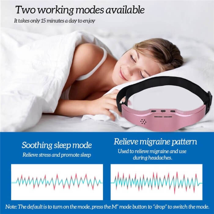 Portable Head Massager for Headache and Migraine Relief with TENS Advanced Technology