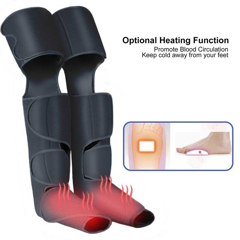 Air Compression Leg Massager With Heat For Circulation